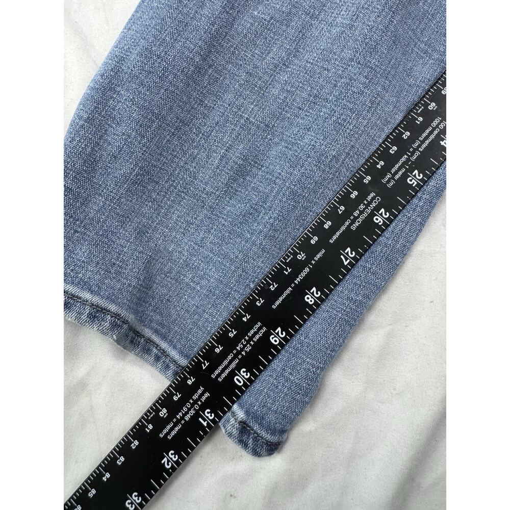 Levi’s 505 Straight Jeans Floral Embroidered Women’s Size 33 Light Wash - Picture 16 of 16